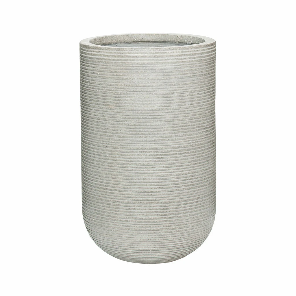 Cody Plant Vase - Ridged Cement