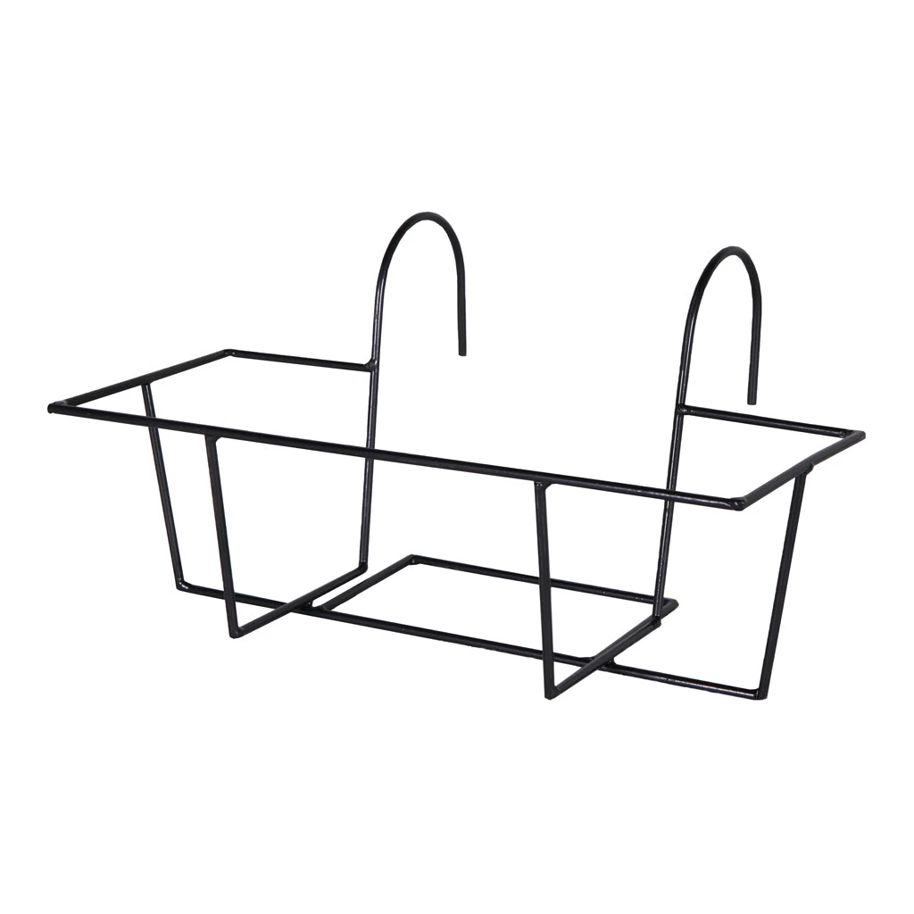 Amy Artstone Balcony Planter Holder - Black - Image 3