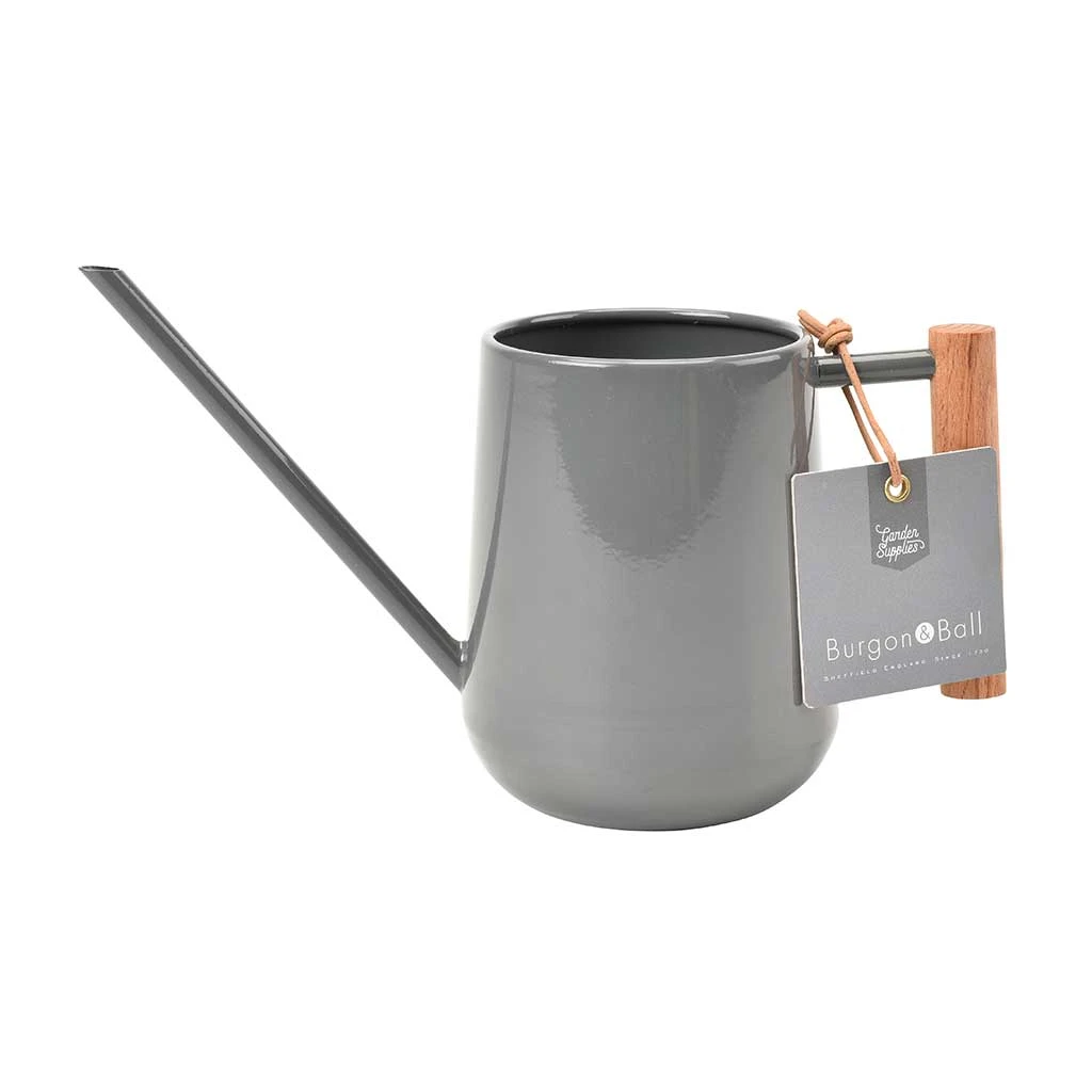 Indoor Watering Can 0.7L - Charcoal With Beech Handle