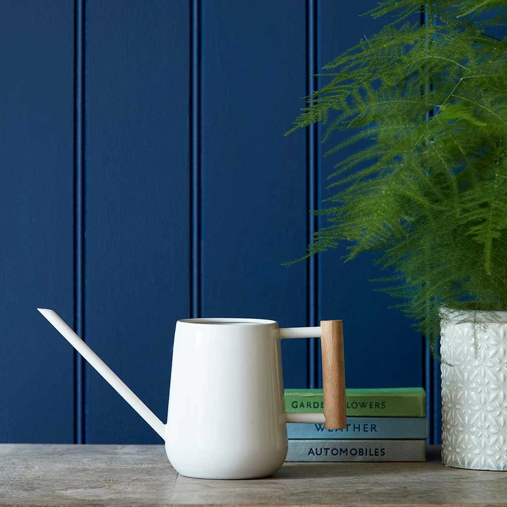 Indoor Watering Can 0.7L - Stone With Beech Handle - Image 4