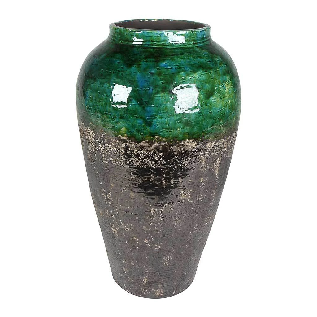 Lindy Bottle Plant Vase - Black Green - Image 5