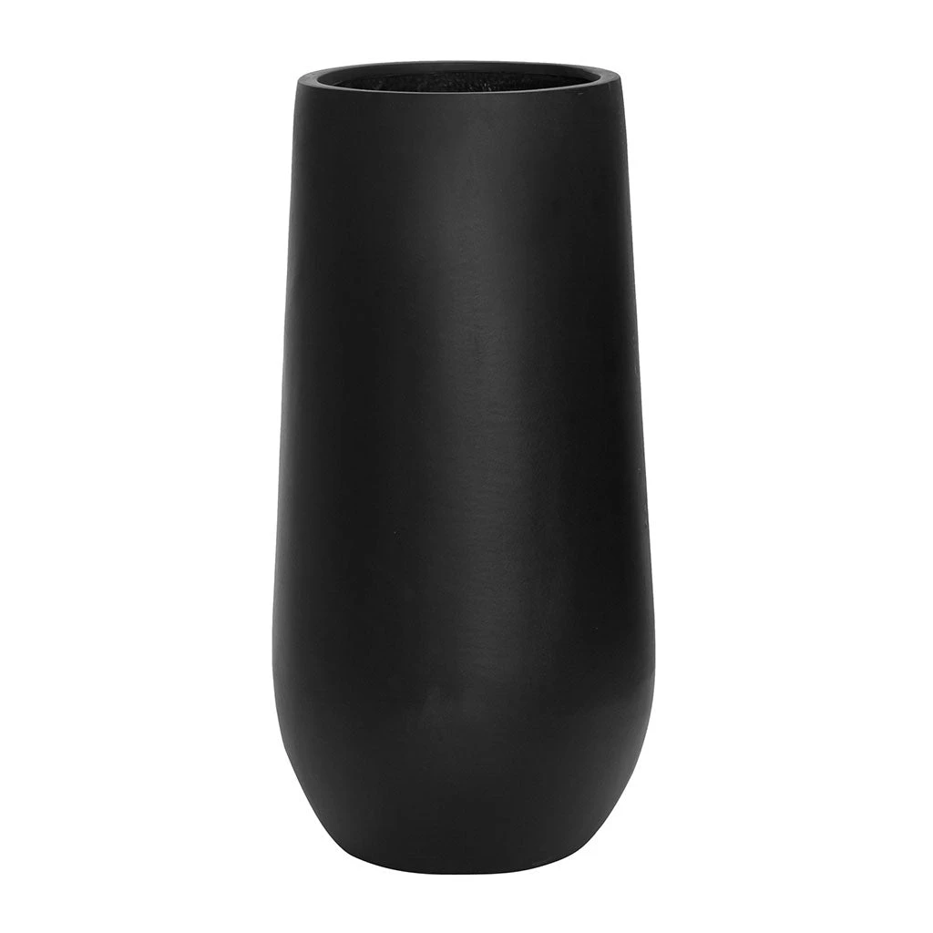 Nax Natural Tall Planter - Black - Image 3