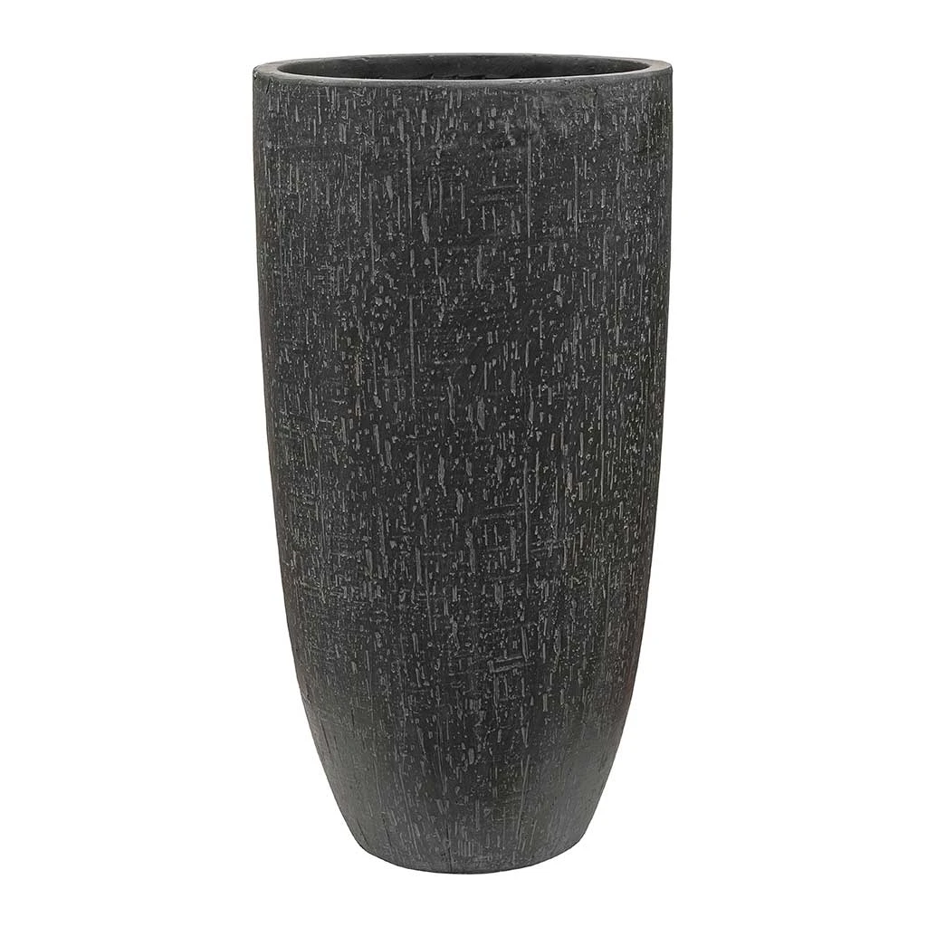 Raindrop Tall Vase Planter - Anthracite