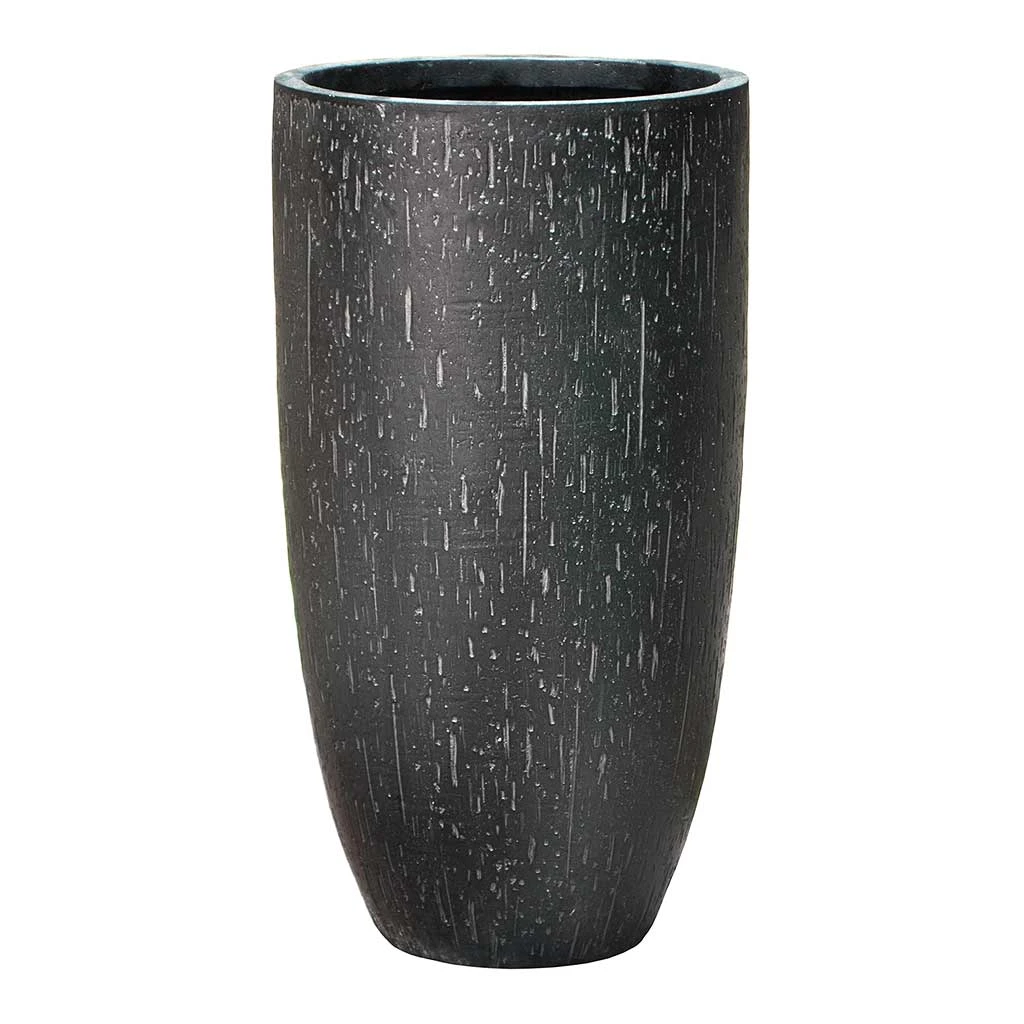 Raindrop Tall Vase Planter - Anthracite - Image 4